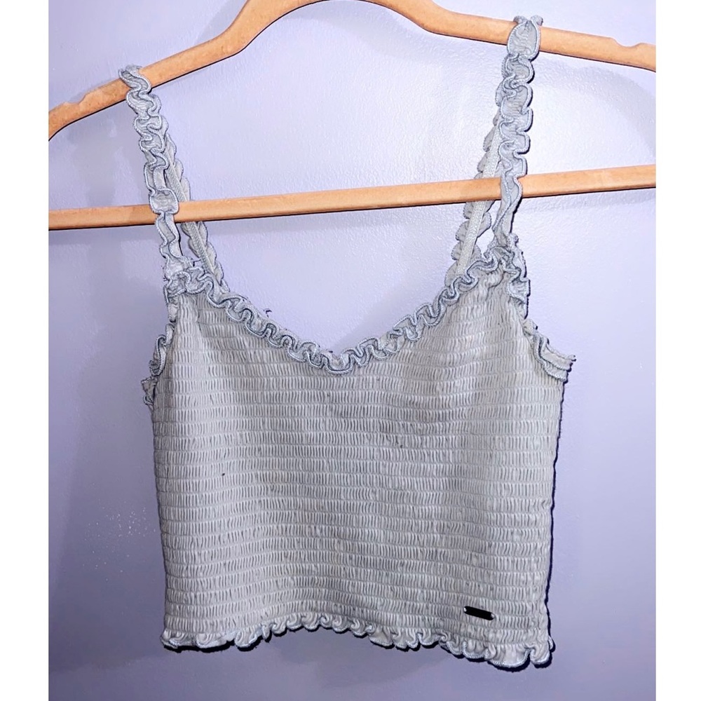 Blue Hollister Crop Top size small